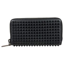 Christian Louboutin Panettone Long Wallet Black Red