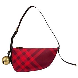 Bolsa de Ombro Burberry Shield Sling Mini Vermelho