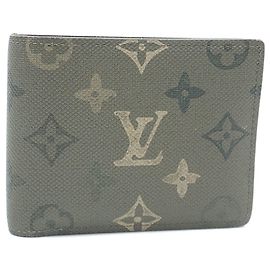 Carteira Bi-fold Monogram Louis Vuitton Caqui
