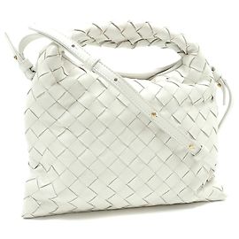 Borsa a tracolla Mini Hop Bottega Veneta Bianco