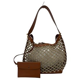 Stella Mc Cartney Bolso Tote Eco Knotted Mesh de Stella McCartney Castaño