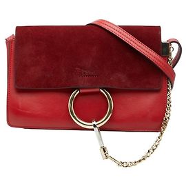 Borsa a tracolla Chloé Faye Rosso