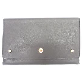 Burberry Leather Clutch Bag Black