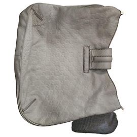 Bolsa Hobo Gucci Guccissima em couro Bege