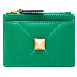 Monedero Valentino de piel verde Verde