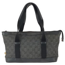 Gucci GG Canvas Tote Bag Schwarz Schwarz