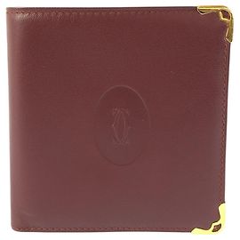 Portafoglio compatto Cartier Must Line Marrone