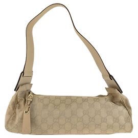 Bolsa de ombro Gucci Marrom Bege de Tecido Marrom Bege