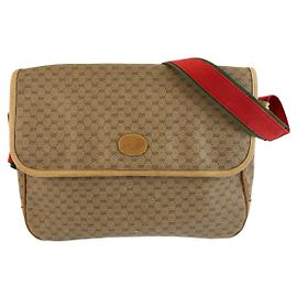 Borsa a tracolla Gucci Vintage Micro GG Marrone Beige