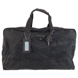 Prada Tessuto Boston Bag Black