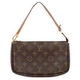 Louis Vuitton Monogram Pochette Accessoires Brown