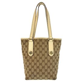 Borsa Tote Gucci GG Canvas Marrone Beige