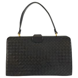 Sac à main Bottega Veneta Intrecciato Noir