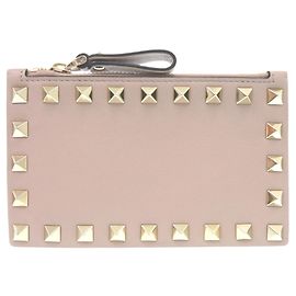 Valentino Rockstud Fragment Case Beige
