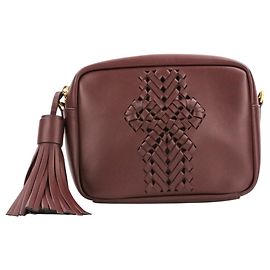 Anya Hindmarch The Neeson Tassel Shoulder Bag Burdeos