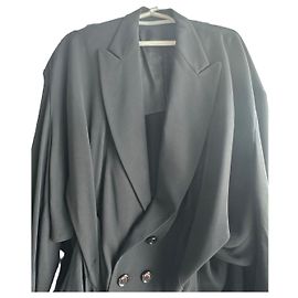 Yohji Yamamoto Completo Giacca e Pantaloni Nero Nero