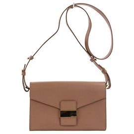 Bolso de hombro Sergio Rossi SR1 Messenger Castaño