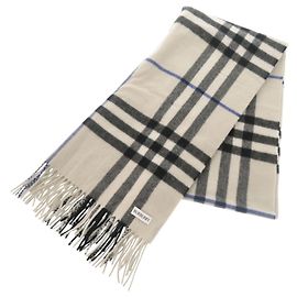 Burberry grauer Kaschmir-Stola Braun