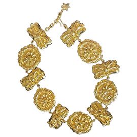 Cinto de corrente Christian Lacroix dourado com estrela Dourado