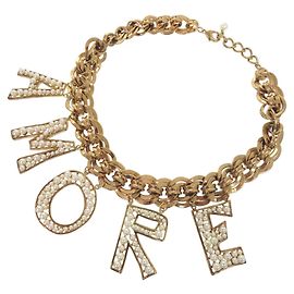 Collana di perle Dolce & Gabbana AMORE D'oro