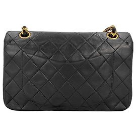 Chanel Shoulder Suede Patchwork Medium Preto