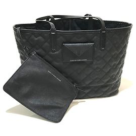 Sac à épaule en cuir matelassé Marc by Marc Jacobs Noir