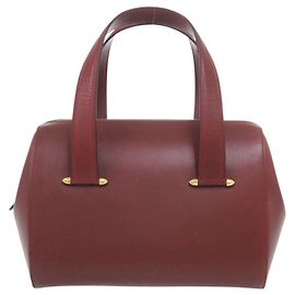 Borsa Mini Boston Cartier Rosso Bordò