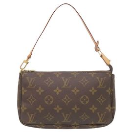 Louis Vuitton Pochette Accessoires Monogram Handbag Castaño Monograma