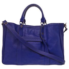 Bolsa 2-Way Longchamp 3D Leather Blue Azul