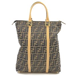 Sac Tote Fendi Zucca Canvas Large Marron
