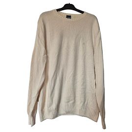 Autre Marque Serge Blanco Jersey de Algodón Cuello Redondo Hombre - Écru - XXL Crudo