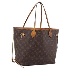Borsa Tote LOUIS VUITTON Monogram Neverfull MM M40156 LV Auth 201179 Monogramma