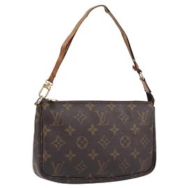 LOUIS VUITTON Monogram Pochette Accessoires Pouch M51980 LV Auth BA15721 Monogram