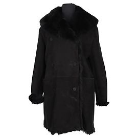 Alaïa Piel de Cordero Rasurada Negra Negro