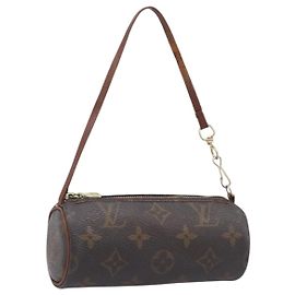 LOUIS VUITTON Monogram Papillon Pouch LV Auth BA15732 Monogramm