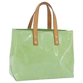 Bolso de mano LOUIS VUITTON Vernis Reade PM Peppermint M91307 LV Auth 203136A Verde