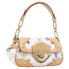 LOUIS VUITTON Monogram Multicolor Marilyn Bag White M40206 LV Auth 200499SAM Blanco