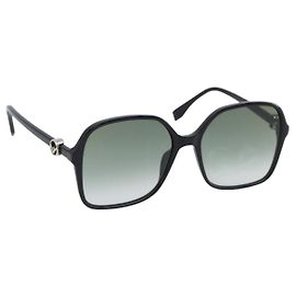 FENDI Sonnenbrille Kunststoff Black Auth BA15675V Schwarz