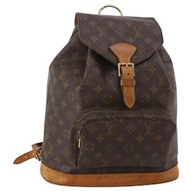 LOUIS VUITTON Monogram Montsouris GM Backpack M51135 LV Auth 200651A Monogram