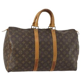 LOUIS VUITTON Monogram Keepall 45 Boston Bag M41428 LV Auth 160646 Monogramme