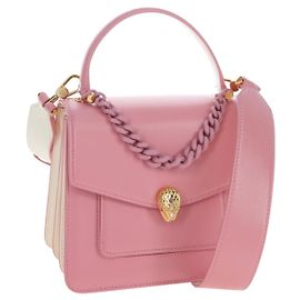 Bulgari Bolso de mano BVLGARI Serpenti de cuero 2way Rosa Oro Auth 200069SAM Rosa Dorado