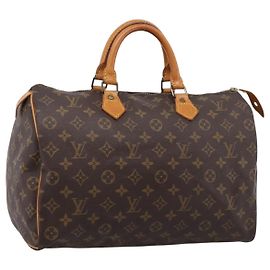 Bolso de mano LOUIS VUITTON Monogram Speedy 35 M41524 LV Auth 197644A Monograma