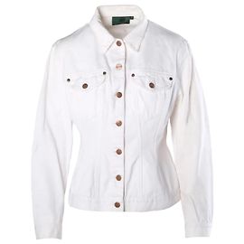 Jean Paul Gaultier Junior Vintage White Denim Hourglass Jacket White Other