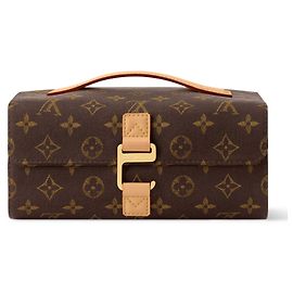 Louis Vuitton Neceser Colgante Silk Tech Castaño Monograma