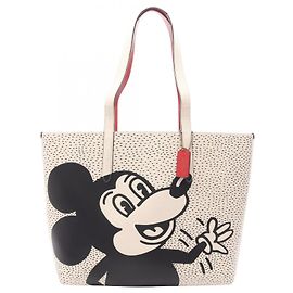 Coach × Disney Keith Haring Tote Bag Black White Red
