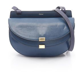 Borsa a tracolla Chloé Georgia Blu Blu navy