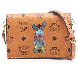 Borsa a tracolla MCM Rabbit Visetos Marrone Multicolore
