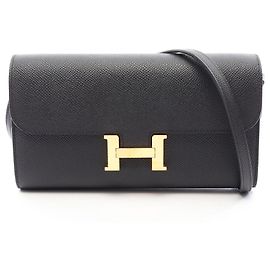 Hermès Hermes Constance Long To Go Shoulder Bag Brown Black