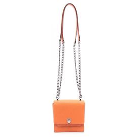 Bolsa de Ombro Valextra Spritzer Small Laranja