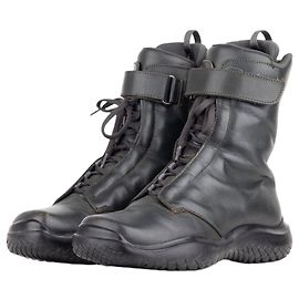Prada AW99 Square Toe Vibram Combat Boots Grün